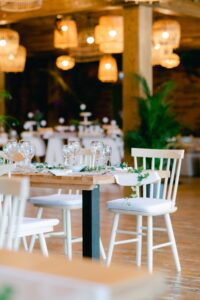 Set up wedding venue